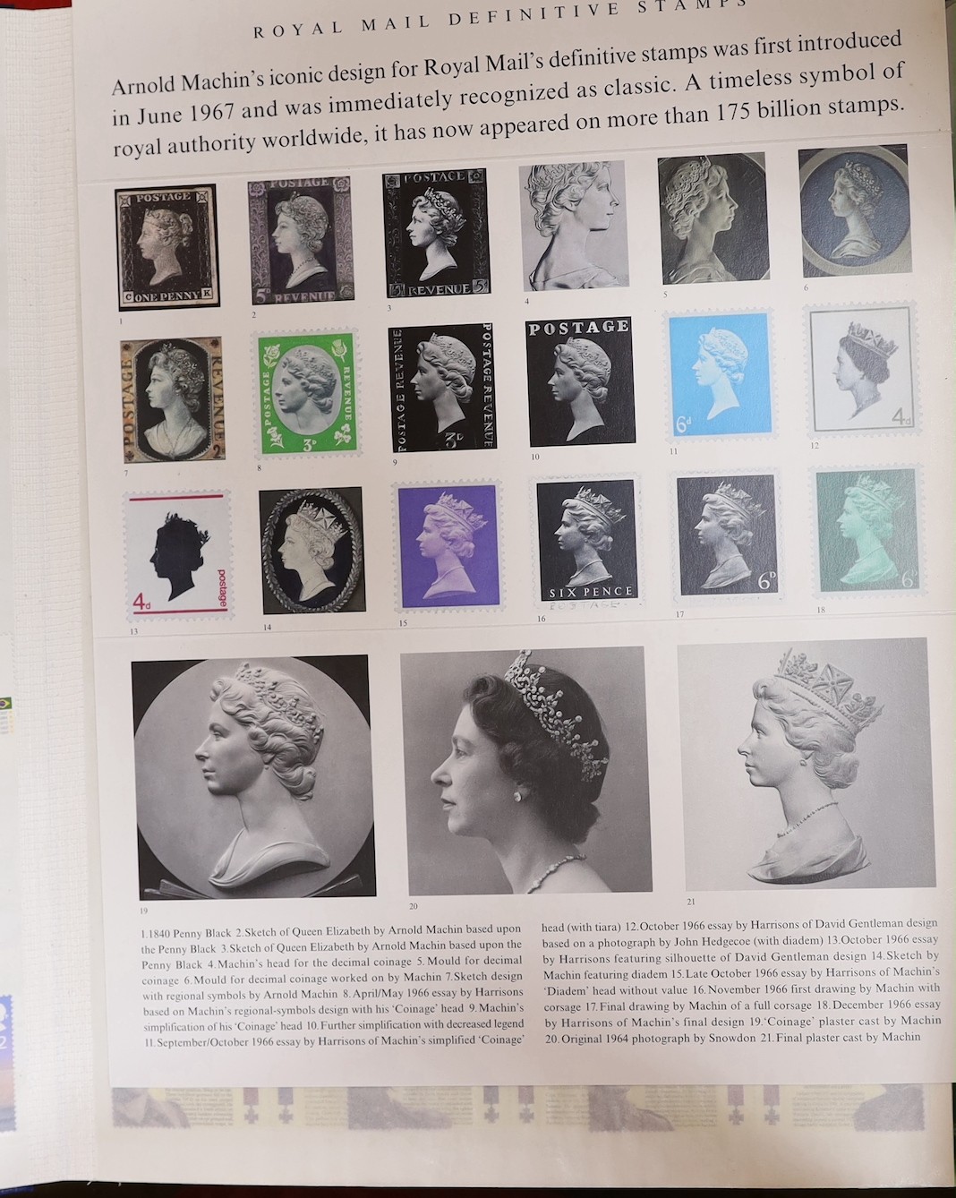 Four stock books of British stamps, QEII mint unused definitives and stamp books, some pre-decimal and two stock books of DDR used and mint unused stamps